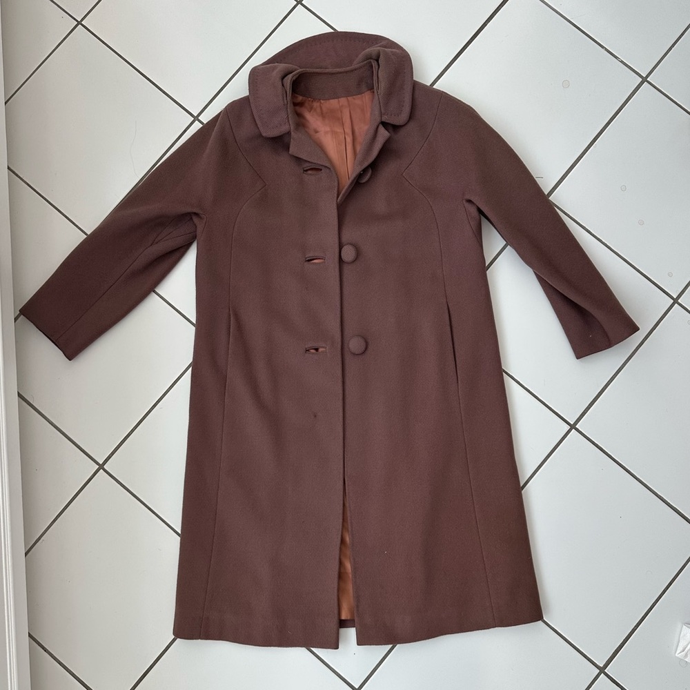 Vintage Brown Peacoat